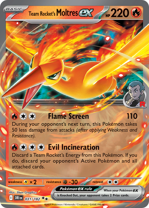 Team Rocket's Moltres ex - 31/182