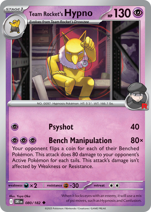Team Rocket's Hypno - 80/182