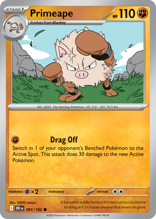 Primeape - 91/182