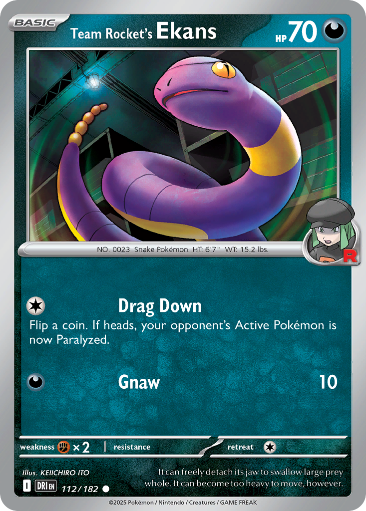 Team Rocket's Ekans - 112/182