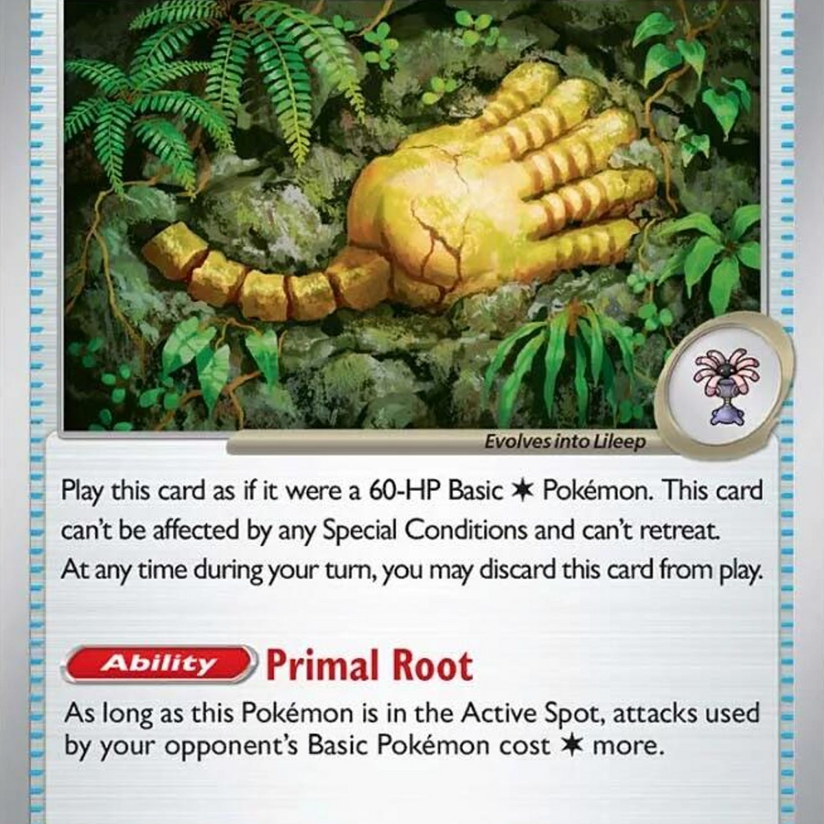 Antique Root Fossil - 130/142 Card Board Gaming Antique Root Fossil - 130/142 Card Board Gaming