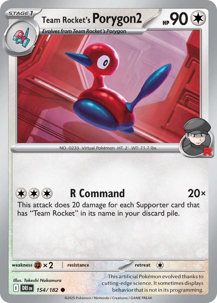 Team Rocket's Porygon2 - 154/182