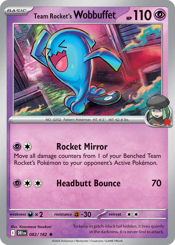 Team Rocket's Wobbuffet - 82/182