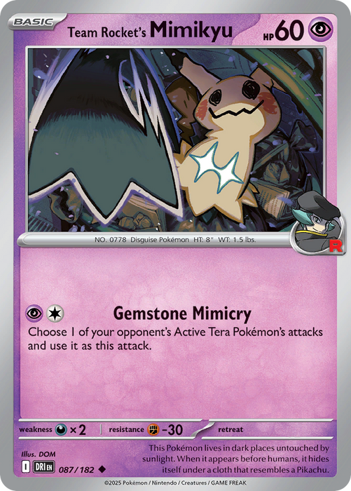 Team Rocket's Mimikyu - 87/182