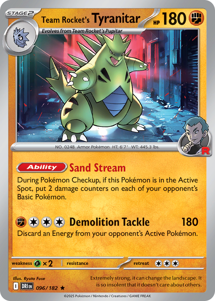 Team Rocket's Tyranitar - 96/182