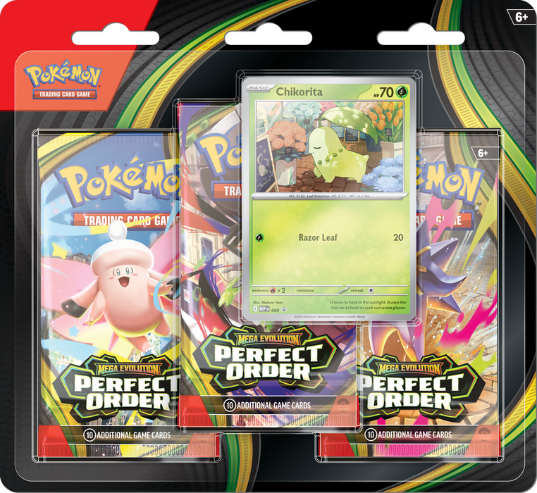 Pokemon TCG: Mega Evolution - Perfect Order - 3-Pack Blister (Pre-Order Mar 27)