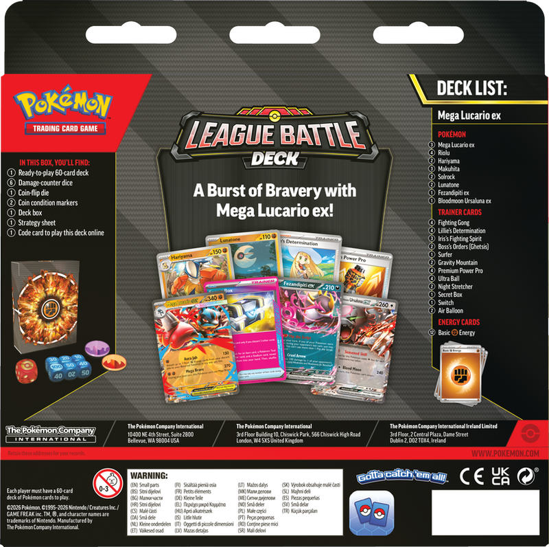 Pokemon TCG: Mega Lucario ex League Battle Deck