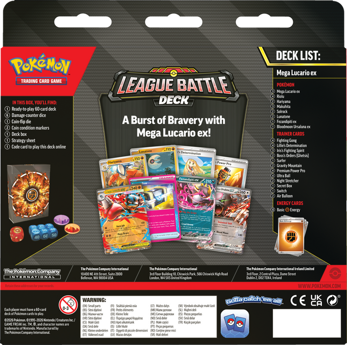 Pokemon TCG: Mega Lucario ex League Battle Deck