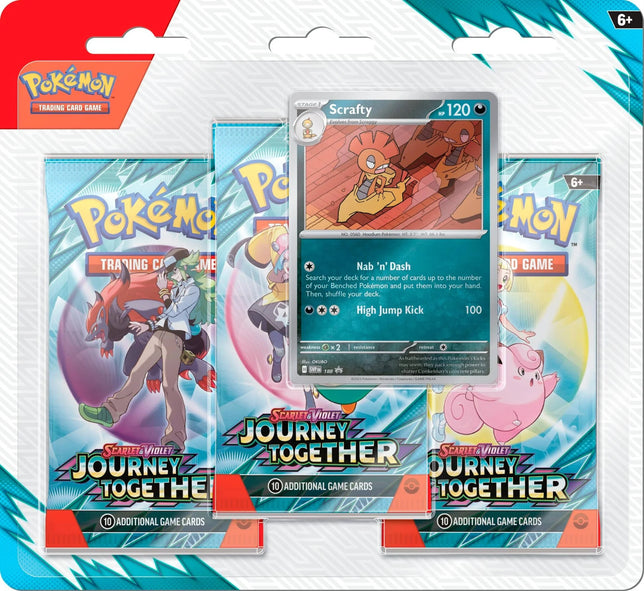 Pokemon TCG: Scarlet & Violet - Journey Together - 3-Pack Blister