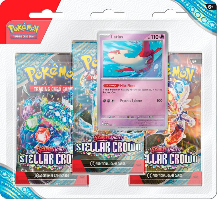 Pokemon TCG: Scarlet & Violet - Stellar Crown - 3-Pack Blister