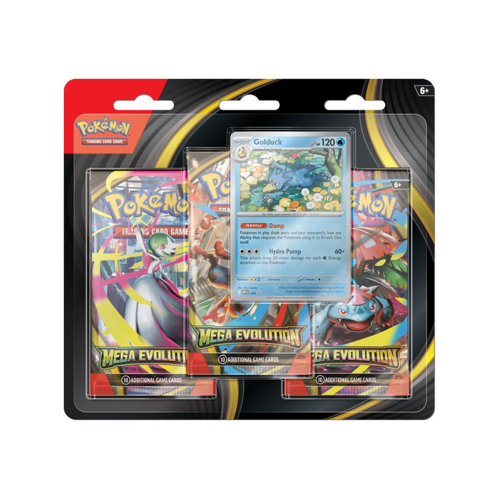 Pokemon TCG: Mega Evolution 3-Pack Blister (Pre-Order Sep 26)