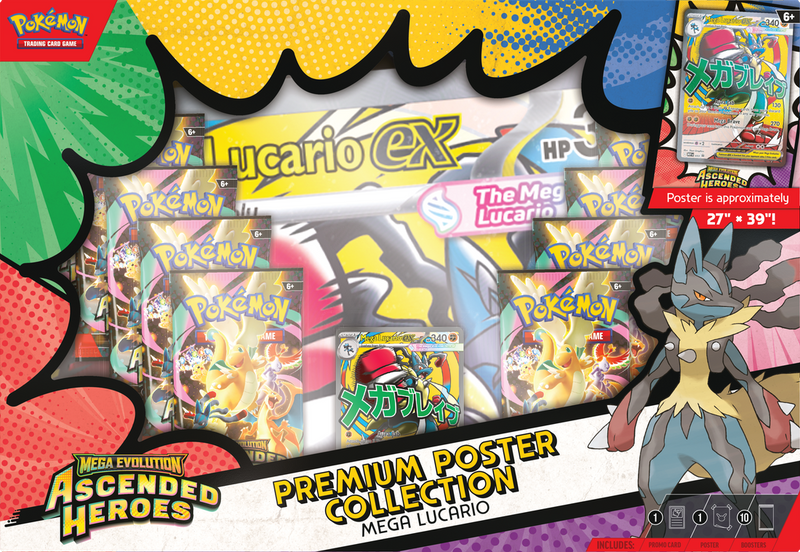 Pokemon TCG: Mega Evolution - Ascended Heroes Premium Poster Collection