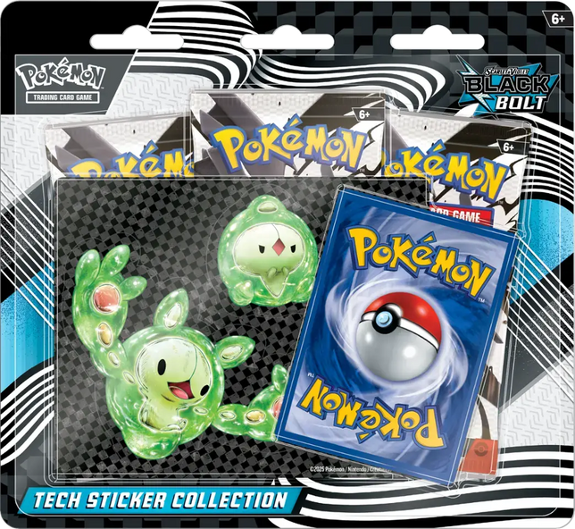 Pokemon TCG: Pokemon SV10.5 Black Bolt Tech Sticker Collection
