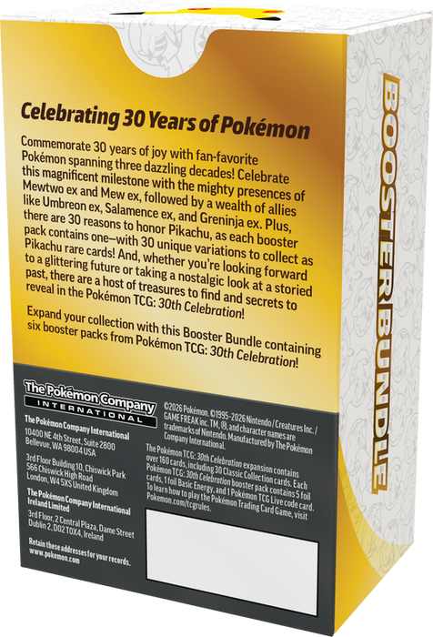Pokemon TCG: 30th Celebration - Booster Bundle