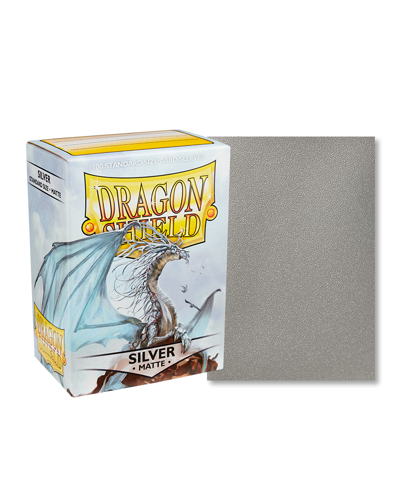 Dragon Shield - Matte Silver - 100ct