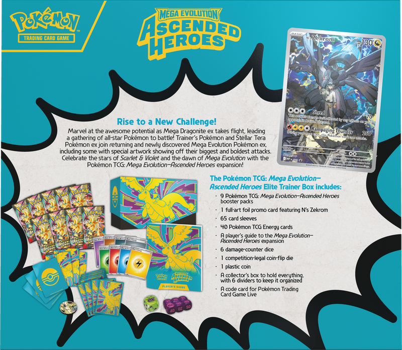 Pokemon TCG: Mega Evolution - Ascended Heroes Elite Trainer Box