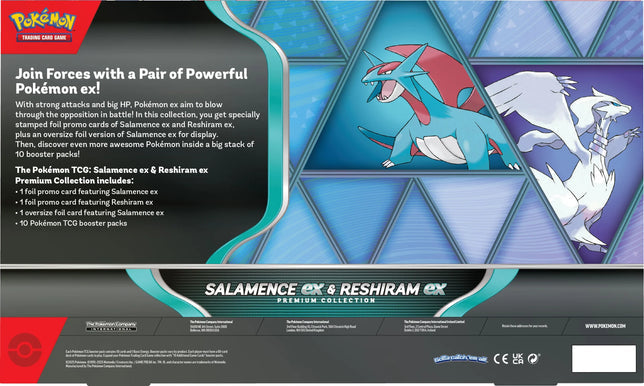 Pokemon TCG: Pokemon Salamence ex & Reshiram ex Premium Collection Box