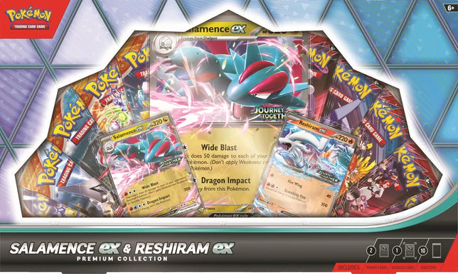 Pokemon TCG: Pokemon Salamence ex & Reshiram ex Premium Collection Box