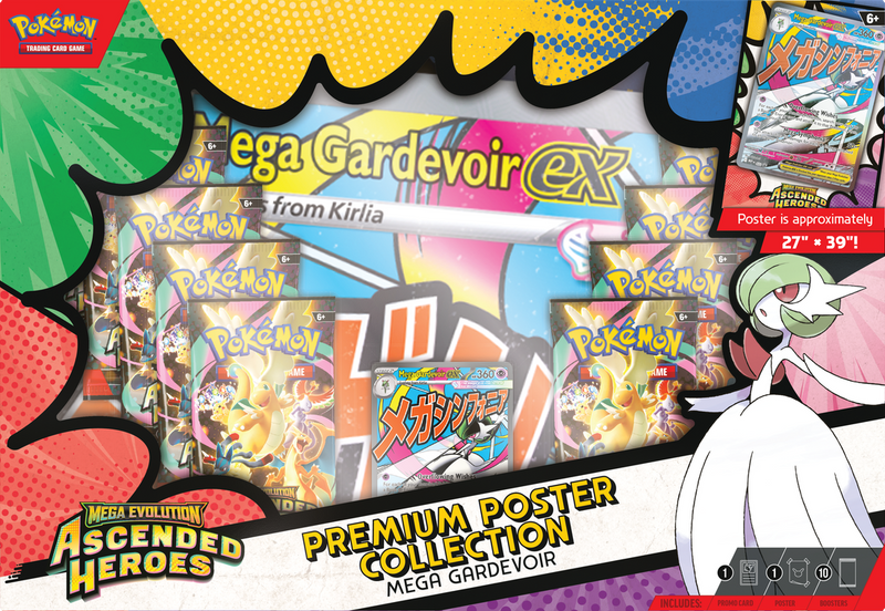 Pokemon TCG: Mega Evolution - Ascended Heroes Premium Poster Collection