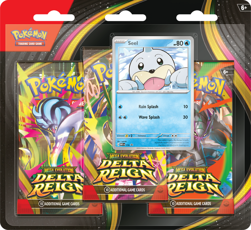 Pokemon TCG: Mega Evolution - Delta Reign - 3-Pack Blister (Pre-Order November 6)