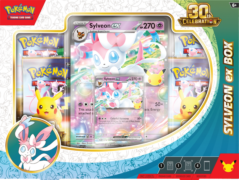 Pokemon TCG: 30th Celebration - Sylveon ex Box