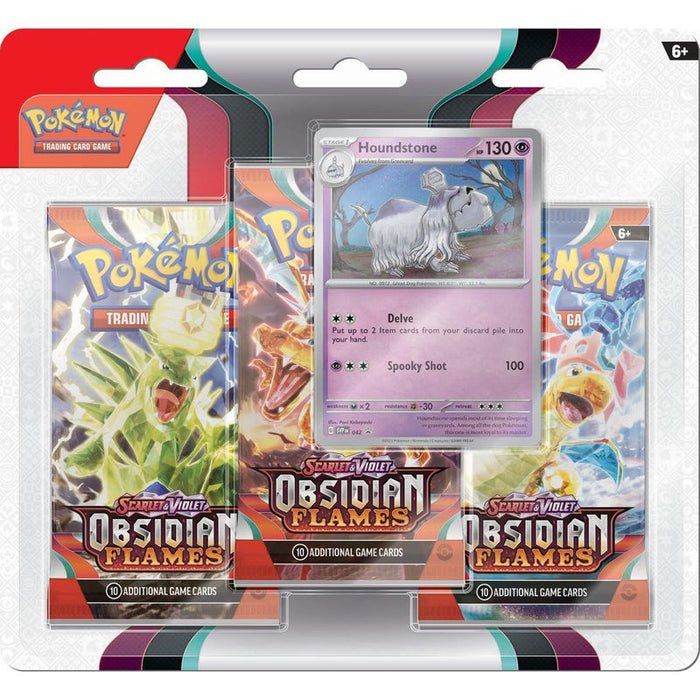 Pokemon TCG: Scarlet & Violet - Obsidian Flames - 3-Pack Blister